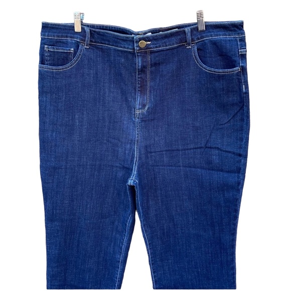 LOGO Lori Goldstein Skinny Jeans High Waisted Plus Size 22 W - Picture 4 of 12